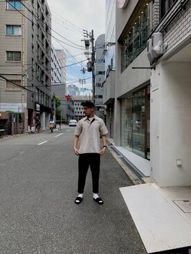「エトセンス」｜北村竜大さん（メンズ・178cm）の春コーディネート