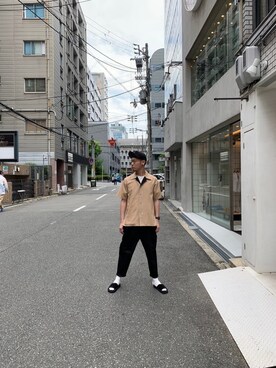 「エトセンス」｜北村竜大さん（メンズ・178cm）の春コーディネート