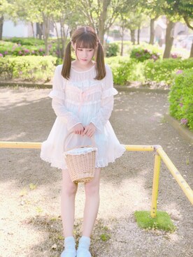 「Katie（ケイティ）のアイテム（バッグ）」を使った、♡まりあ♡さん（レディース・169cm）の春コーディネート