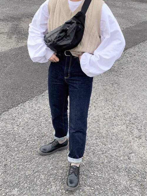 Momoka Guのデニムパンツを使ったコーディネート Wear