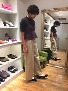 「パンプス×靴下」｜ORientalTRaffic HEP FIVE店さん（レディース・168cm）の秋コーディネート