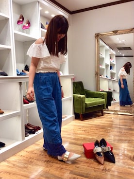 「dazzlin（ダズリン）のアイテム（パンツ）」を使った、ORientalTRaffic HEP FIVE店さん（レディース・168cm）の秋コーディネート