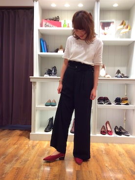 「黒パンツ」｜ORientalTRaffic HEP FIVE店さん（レディース・168cm）の秋コーディネート