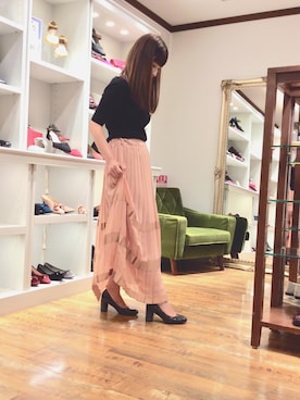 「エナメルシューズ」｜ORientalTRaffic HEP FIVE店さん（レディース・168cm）の秋コーディネート