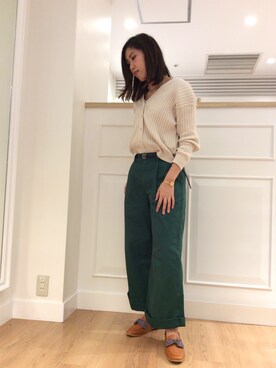 「ORiental TRaffic（オリエンタルトラフィック）のアイテム（ローファー）」を使った、ORientalTRaffic HEP FIVE店さん（レディース・168cm）の冬コーディネート