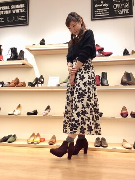 「オリエンタルトラフィック」｜「アイテム（ブーティ）」を使った、ORientalTRaffic HEP FIVE店さん（レディース・168cm）の秋コーディネート