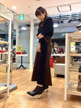 「WA ORiental TRaffic（ダブルエーオリエンタルトラフィック）のアイテム（ブーツ）」を使った、ORientalTRaffic HEP FIVE店さん（レディース・168cm）の秋コーディネート