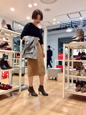 「WA ORiental TRaffic（ダブルエーオリエンタルトラフィック）のアイテム（ブーツ）」を使った、ORientalTRaffic HEP FIVE店さん（レディース・168cm）の秋コーディネート