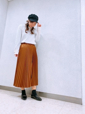 「WA ORiental TRaffic（ダブルエーオリエンタルトラフィック）の★ビットスクエアローファー★2114（ローファー）」を使った、ORientalTRaffic HEP FIVE店さん（レディース・168cm）の春コーディネート