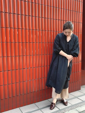 「WA ORiental TRaffic（ダブルエーオリエンタルトラフィック）の★ビットスクエアローファー★2114（ローファー）」を使った、ORientalTRaffic HEP FIVE店さん（レディース・168cm）の春コーディネート