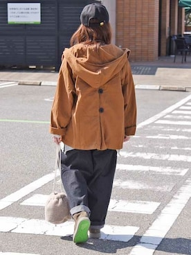 「FLAG by ALEXIA STAM（フラッグバイアリシアスタン）のアイテム」を使った、staff-Uさん（レディース・152cm）の秋コーディネート