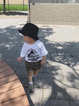 「着まわしコーデ」｜「アイテム（その他）」を使った、Riiton*さん（キッズ・80cm）の夏コーディネート