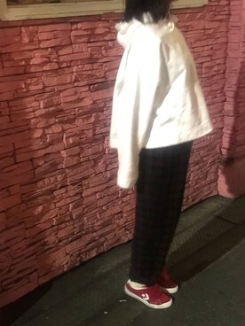 「夜ご飯」｜ゆさん（レディース・156cm）の冬コーディネート