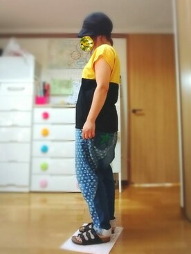 「LBC（エルビーシー）のアイテム（帽子）」を使った、ぴよりあさん（レディース・155cm）の秋コーディネート