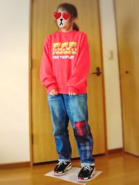 「AS KNOW AS olaca（アズノゥアズ オオラカ）のアイテム」を使った、ぴよりあさん（レディース・155cm）の冬コーディネート