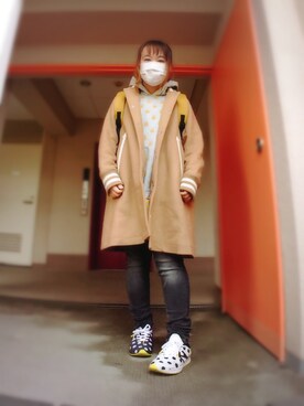 「MILKFED.（ミルクフェド）のアイテム（その他アウター）」を使った、ぴよりあさん（レディース・155cm）の春コーディネート
