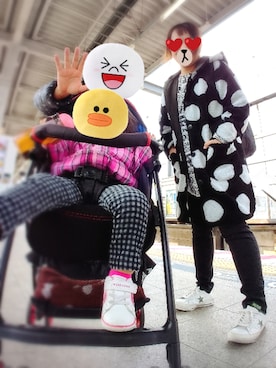 「LIME.INC（ライム）のアイテム」を使った、ぴよりあさん（レディース・155cm）の春コーディネート