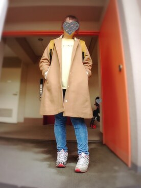 「MILKFED.（ミルクフェド）のアイテム（その他アウター）」を使った、ぴよりあさん（レディース・155cm）の春コーディネート