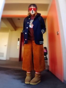 「bortsprungt.（ボシュプルメット）のアイテム」を使った、ぴよりあさん（レディース・155cm）の秋コーディネート