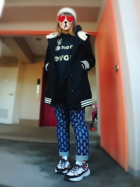 「mercibeaucoup,（メルシーボークー）のアイテム（ワンピース/ドレス）」を使った、ぴよりあさん（レディース・155cm）の秋コーディネート