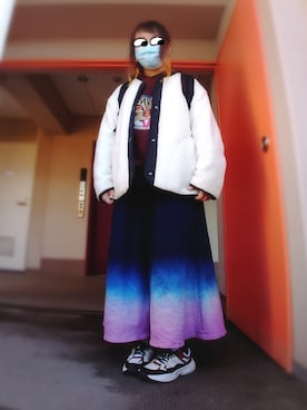 「bortsprungt.（ボシュプルメット）のアイテム」を使った、ぴよりあさん（レディース・155cm）の冬コーディネート