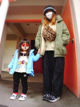 「RADCHAP（ラッドチャップ）のアイテム」を使った、ぴよりあさん（レディース・155cm）の冬コーディネート