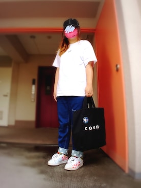 「アイテム（福袋/福箱、ブラック系）」を使った、ぴよりあさん（レディース・155cm）の夏コーディネート