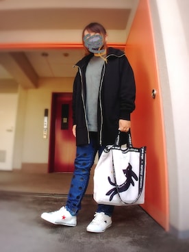 「Current/Elliott（カレントエリオット）のアイテム」を使った、ぴよりあさん（レディース・155cm）の秋コーディネート