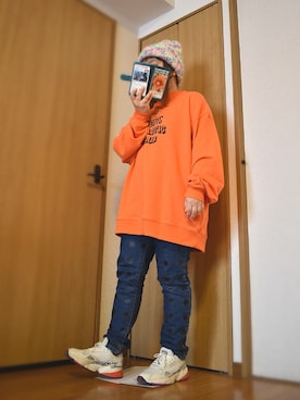 「Current/Elliott（カレントエリオット）のアイテム」を使った、ぴよりあさん（レディース・155cm）の冬コーディネート