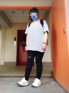 「mercibeaucoup,（メルシーボークー）のアイテム（アクセサリー）」を使った、ぴよりあさん（レディース・155cm）の春コーディネート