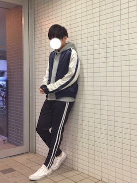 再入荷 サイドラインジャージパンツを使ったメンズ人気ファッションコーディネート Wear 再入荷 サイドラインジャージパンツを使ったメンズ人気ファッションコーディネート Wear