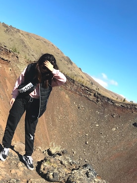 「travel」｜「アイテム（その他アウター）」を使った、uyanga1031さん（レディース・158cm）の秋コーディネート