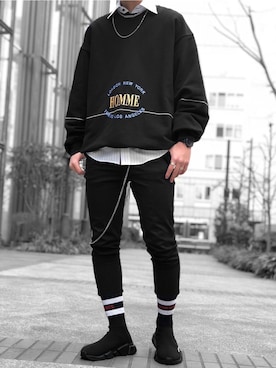 「vetements」｜「アイテム（アナログ腕時計）」を使った、ひすさん（メンズ・168cm）の春コーディネート