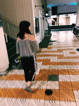 「アイテム（ジャージ）」を使った、Reさん（レディース・153cm・10代）の冬コーディネート