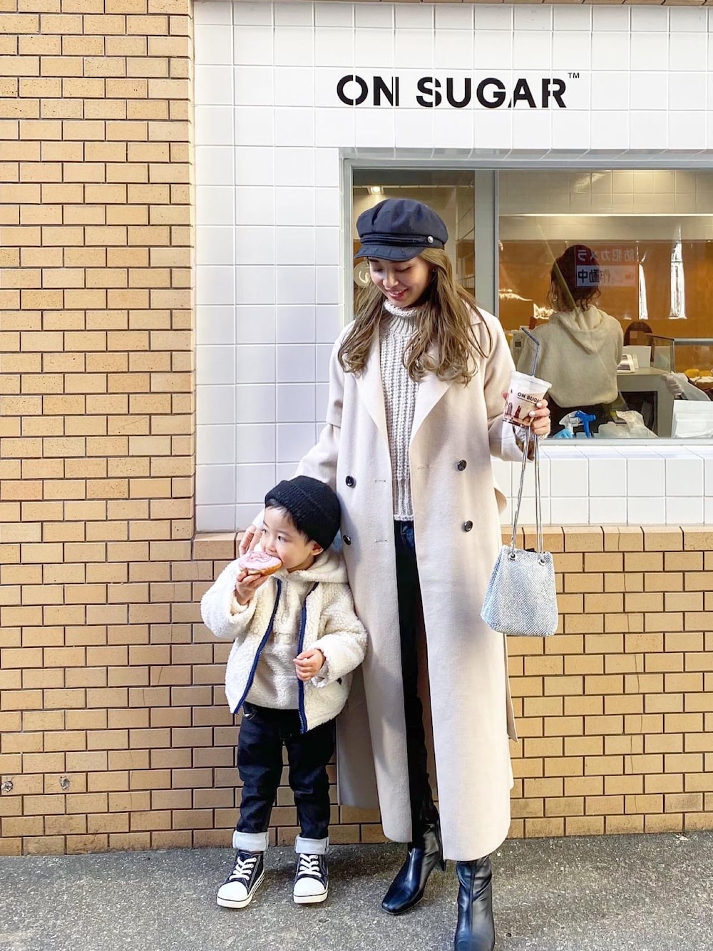 GRL（グレイル）の「リボンベルト付きダブルフェイスガウンコート