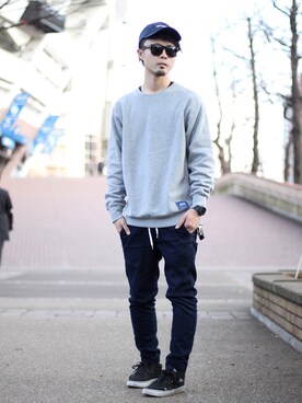 「VANS（バンズ）のアイテム（その他）」を使った、halさん（メンズ・175cm）の冬コーディネート