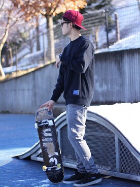 halさん（メンズ・175cm）の冬コーディネート