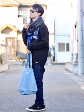 halさん（メンズ・175cm）の冬コーディネート