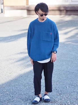 「GIVENCHY（ジバンシイ）のアイテム（スニーカー）」を使った、halさん（メンズ・175cm）の秋コーディネート