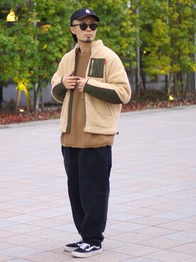 「Leyline（レイライン）のアイテム（ブルゾン）」を使った、halさん（メンズ・175cm）の秋コーディネート