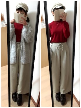 「河野悦子」｜✩Ｋｉｉさん（レディース・154cm）の冬コーディネート