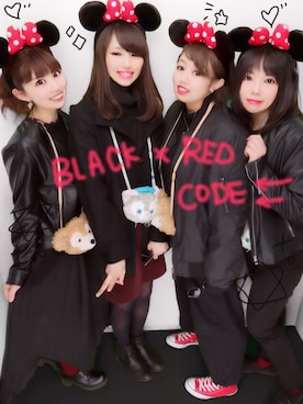 「TDL」｜「アイテム（ライダースジャケット）」を使った、✩Ｋｉｉさん（レディース・154cm）の冬コーディネート