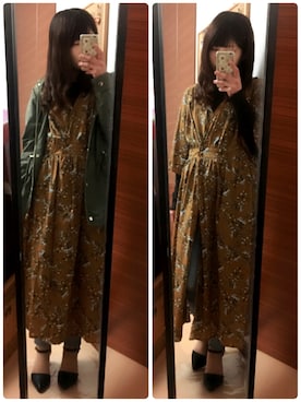 「FOREVER 21（フォーエバー トゥエンティーワン）のアイテム（ミリタリージャケット）」を使った、✩Ｋｉｉさん（レディース・154cm）の冬コーディネート