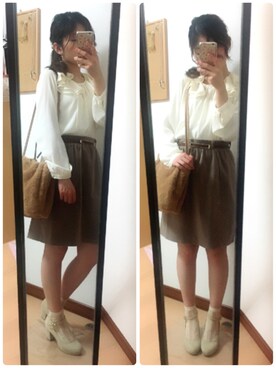 「アイテム（ピアス（両耳用））」を使った、✩Ｋｉｉさん（レディース・154cm・20代）の秋コーディネート