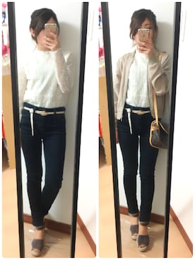 「アイテム（ピアス（両耳用））」を使った、✩Ｋｉｉさん（レディース・154cm・20代）の秋コーディネート
