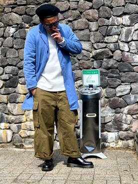 カーゴパンツ ブラウン系 を使った ぽっちゃり の人気ファッションコーディネート Wear