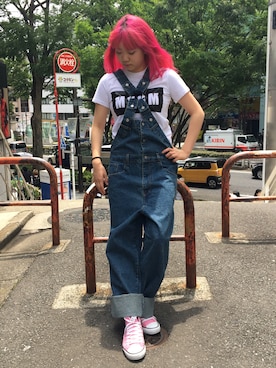 「VFiles（ブイファイルズ）のアイテム」を使った、ヤナギバシリオナさん（レディース・168cm）の春コーディネート