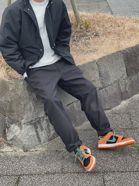 「WTAPS（ダブルタップス）のアイテム（その他アウター）」を使った、eguさん（メンズ・178cm）の冬コーディネート