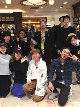 「NANO universe（ナノユニバース）のアイテム（キャップ）」を使った、JUNYAさん（メンズ・171cm）の冬コーディネート