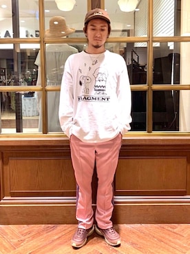 「THE CONVENI（ザ・コンビニ）のアイテム」を使った、JUNYAさん（メンズ・171cm）の夏コーディネート